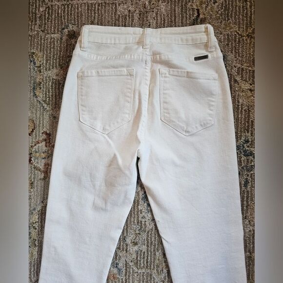 Kancan White Ankle Jeans, Perfect Condition Sz 26 With 26" Inseam - Picture 2 of 7